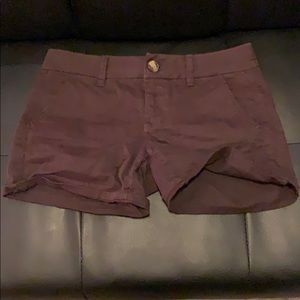Burgundy shorts
